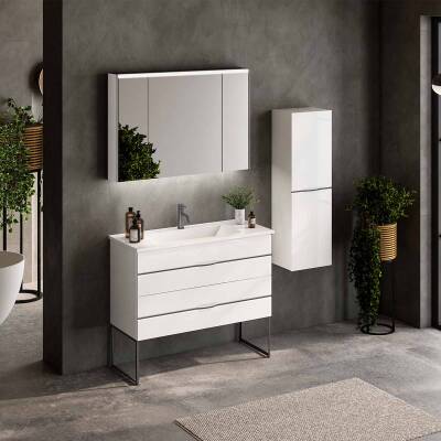 BADELLA Bathline 55100 V31 Banyo Dolabı 100 cm - 1