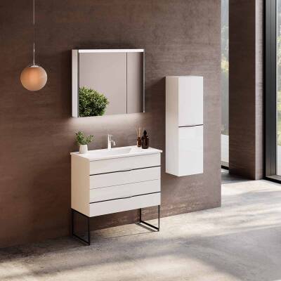 BADELLA Bathline 5585 V31 Banyo Dolabı 85 cm - 1