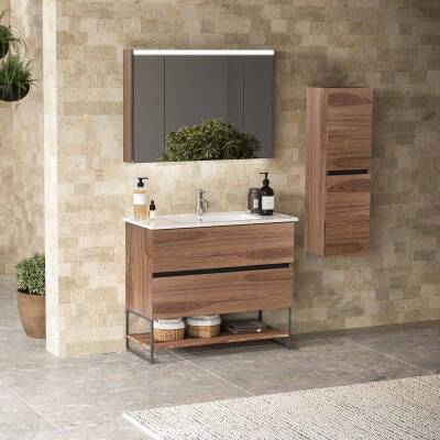 BADELLA Lines 55100 V33 Banyo Dolabı 100 cm - 1