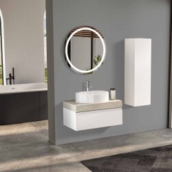 BADELLA Moderno 2885 V31 Banyo Dolabı 85 cm - 1