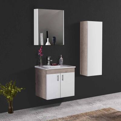 BADELLA Parite 5565 V31 Banyo Dolabı 65 cm - 1