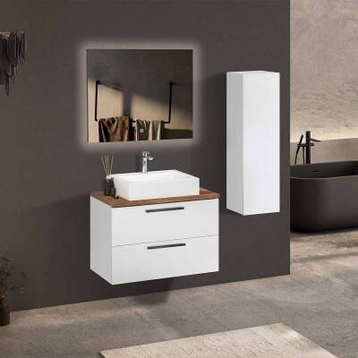 BADELLA Pure 5585 V31 Banyo Dolabı 85 cm - 1