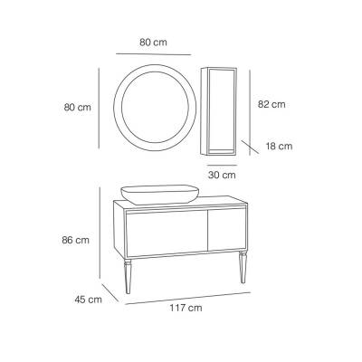 FYM Gilan Banyo Dolabı 120 cm - 2