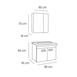 FYM Muson Banyo Dolabı 100 cm - 2