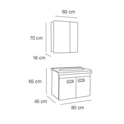 FYM Muson Banyo Dolabı 100 cm - 2