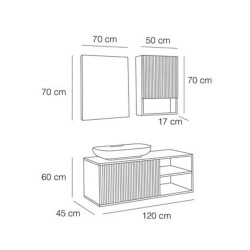 FYM Petra Banyo Dolabı 120 cm - 2